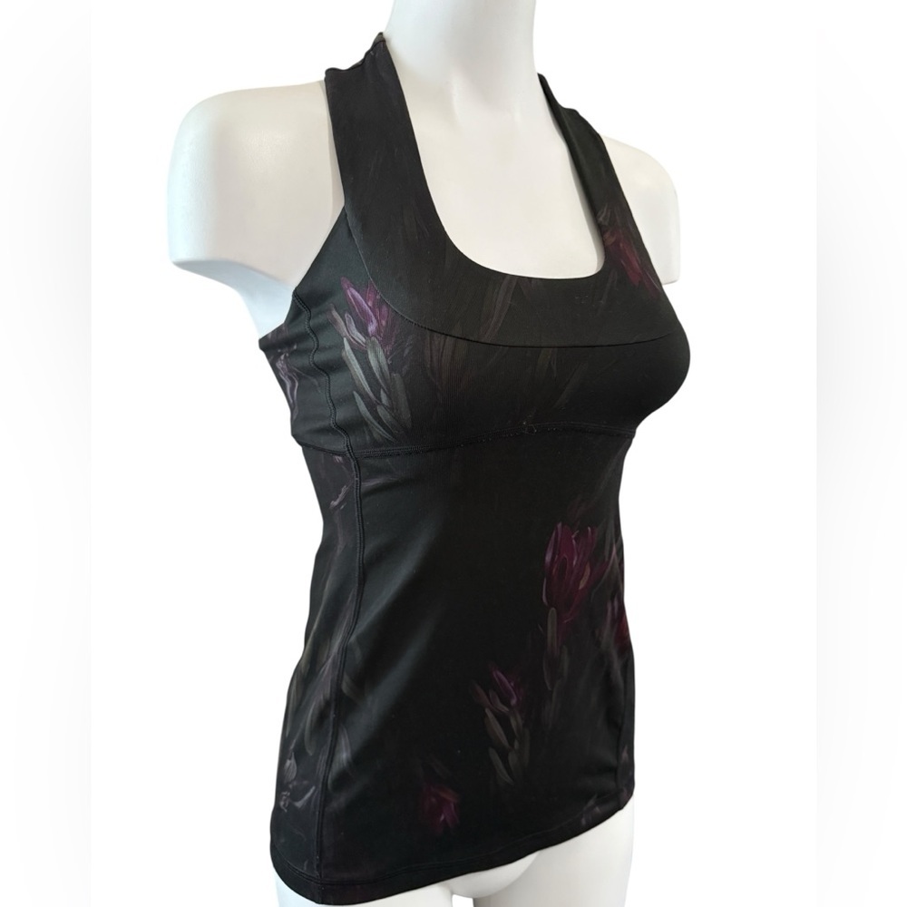 Lululemon Scoop Neck Tank in Midnight Iris Multi and black. No size tag (4/6) - Picture 4 of 9